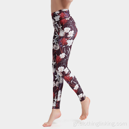 Στολές προπόνησης Floral Leggings